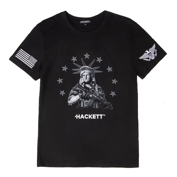 Tactical Statue Of Liberty Premium Embroidered T-Shirt - Hackett Equipment