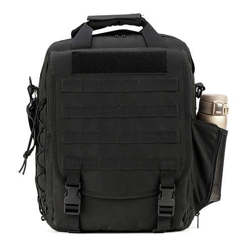 Tactical Military Laptop Polyester Durable Backpack Black